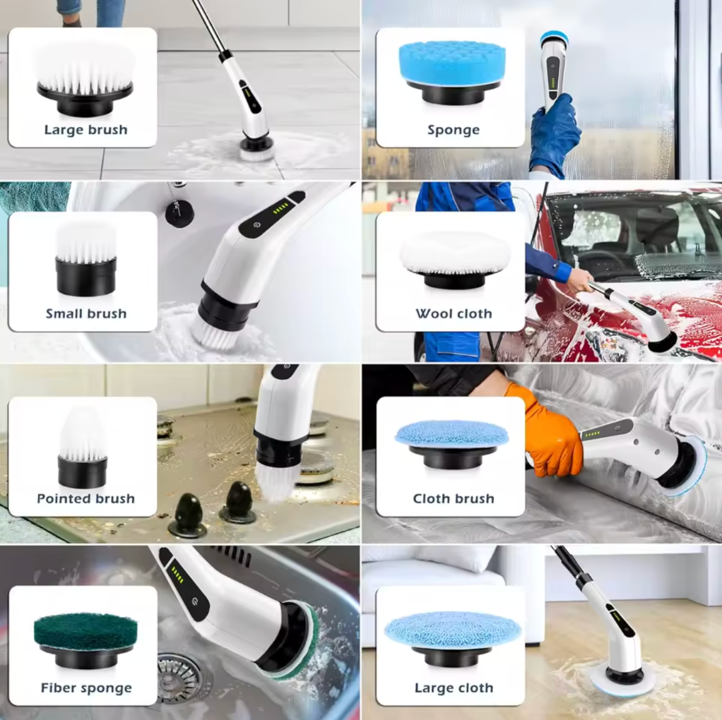 Alure™ – 9-i-1 Elektrisk Rengöringsborste