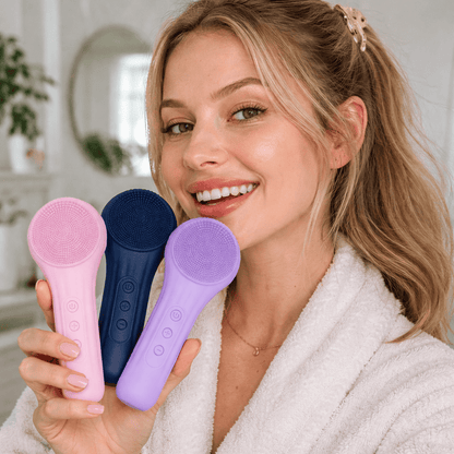 GlowMatic – Elektrisk Ansiktsrengöringsborste med Sonic-Vibration & IPX7 Vattentät Design