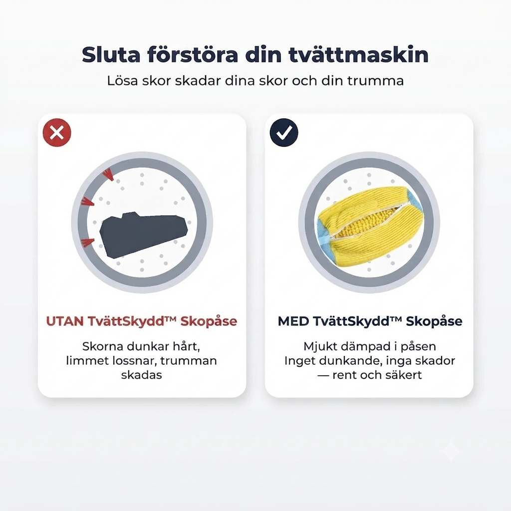 TvättSkydd™ Skopåse – Skydda dina skor i tvättmaskinen