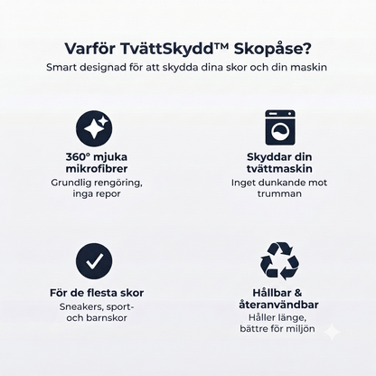 TvättSkydd™ Skopåse – Skydda dina skor i tvättmaskinen