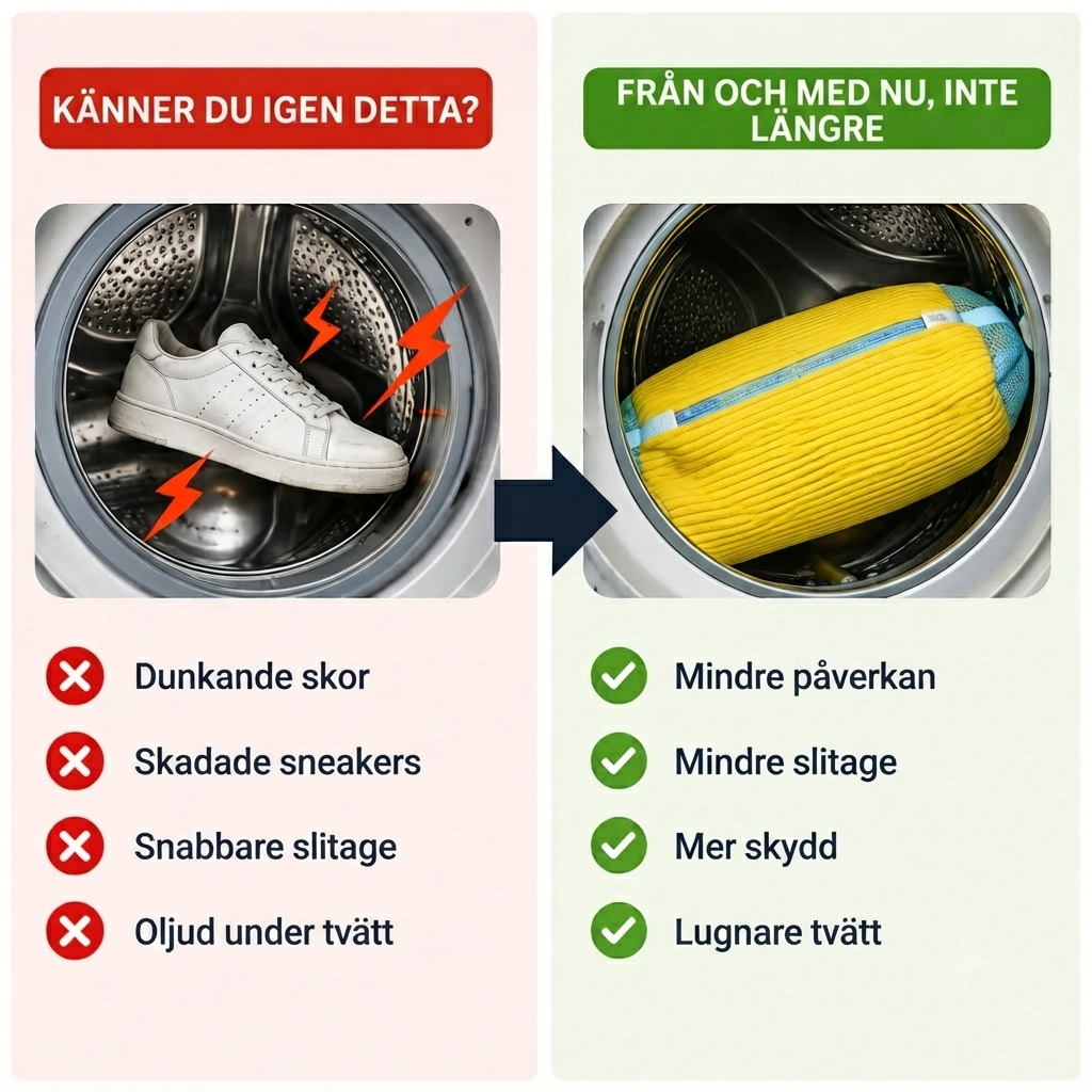 TvättSkydd™ Skopåse – Skydda dina skor i tvättmaskinen