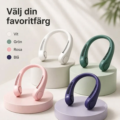 Coola™ – Bärbar uppladdningsbar nackfläkt för omedelbar svalka