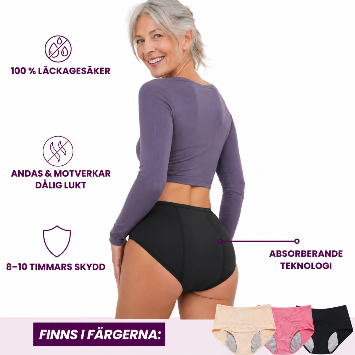 Comfort dry - Läckagefria underkläder