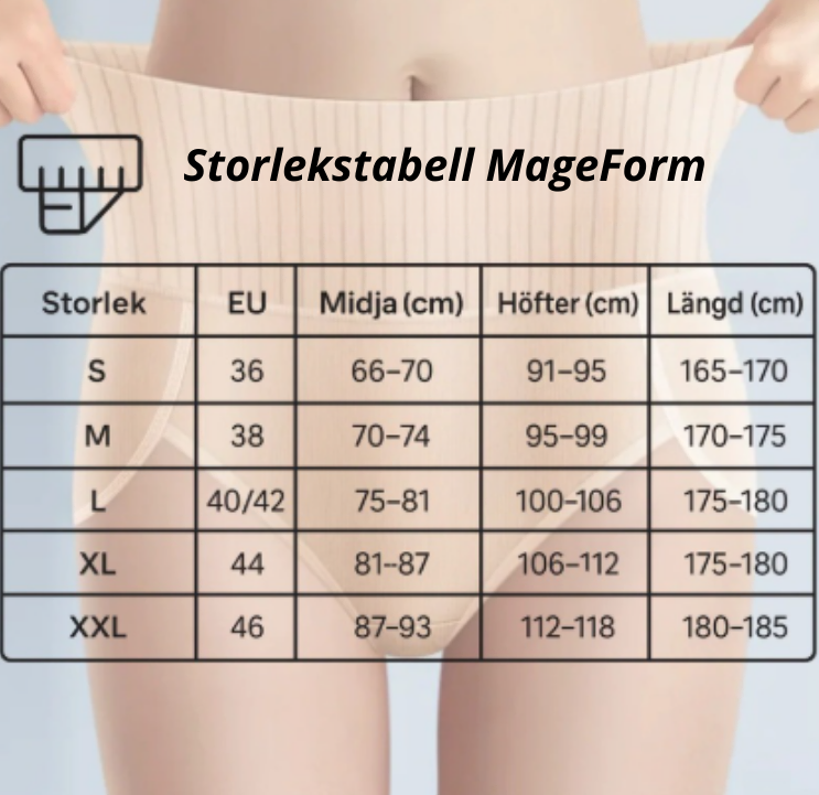 MageForm® 6-Pack Höga Midjetrosor – Bekväma & Formande