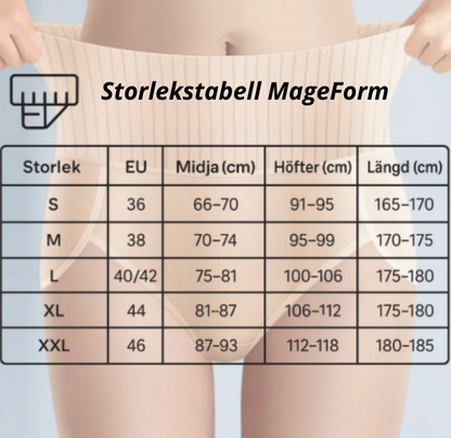 MageForm® 6-Pack Höga Midjetrosor – Bekväma & Formande