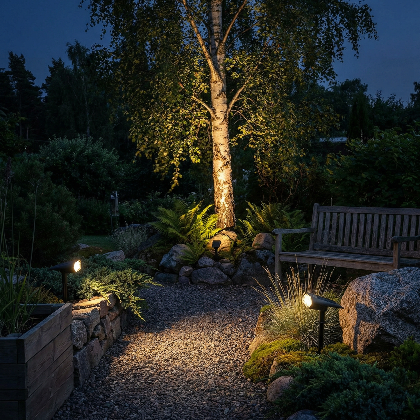 Suzan™ | Solcellsdriven Trädgårdsspot
