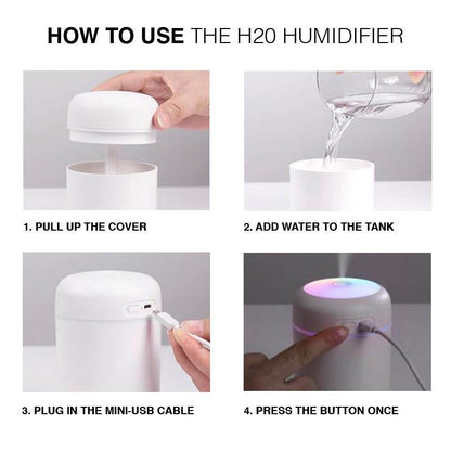 Magic air™ - Doftande H2O-luftfuktare med LED och aromaterapi