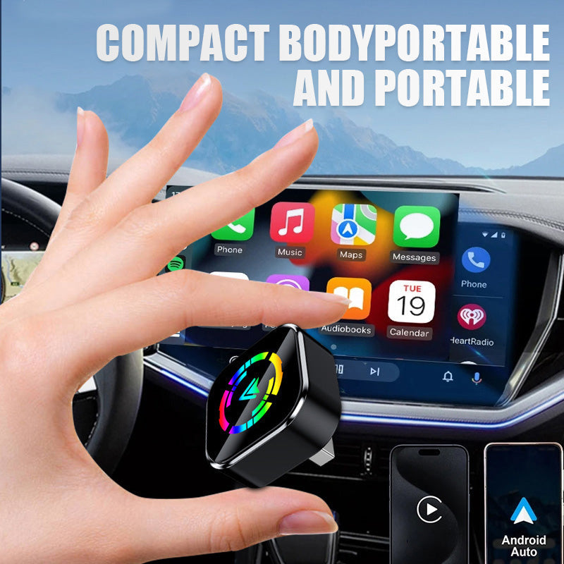 Carryplay - 2-i-1 trådlös adapter för iPhone och Android Auto🎵