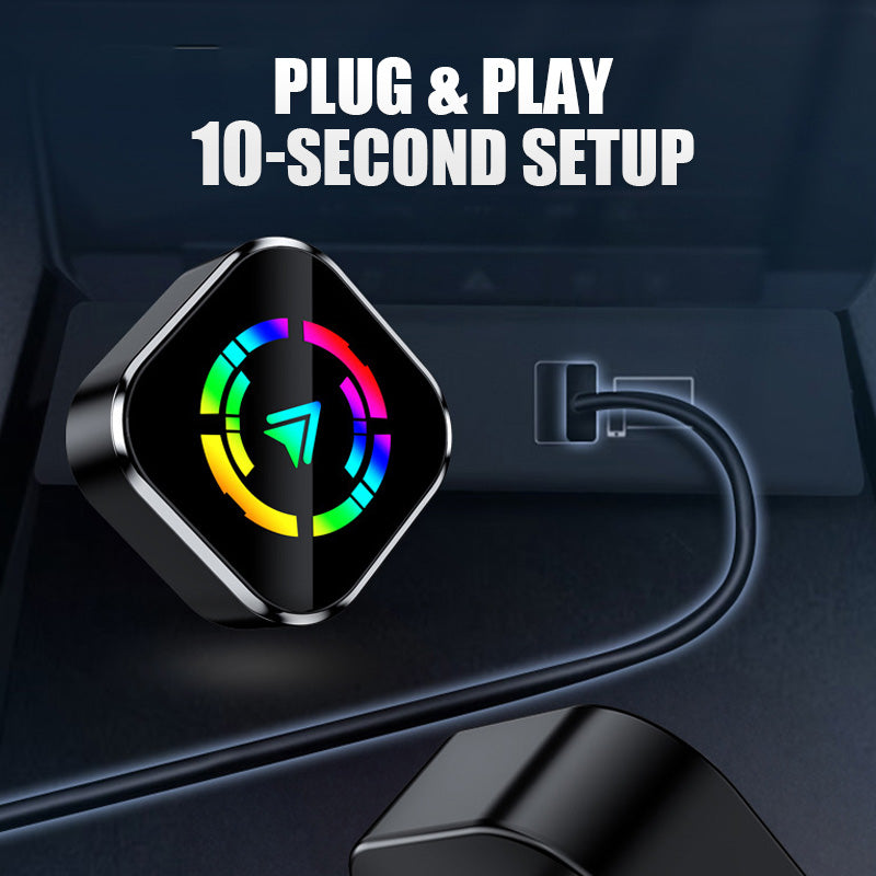 Carryplay - 2-i-1 trådlös adapter för iPhone och Android Auto🎵