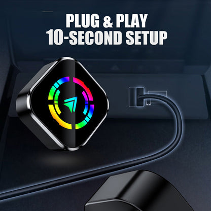 Carryplay - 2-i-1 trådlös adapter för iPhone och Android Auto🎵